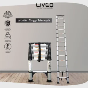 LIVEO Single Telescopic Ladder 4,4m LV-203B