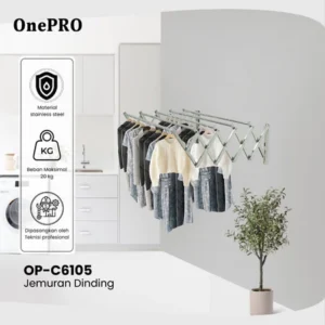 One Pro Jemuran Dinding OnePro 1m x 5 batang pipa OP-C6105
